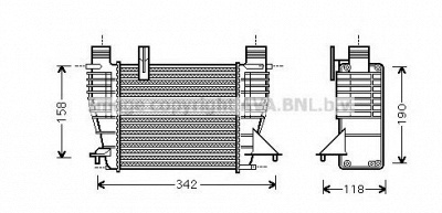 AVA QUALITY COOLING rt4338 -  Интеркулер